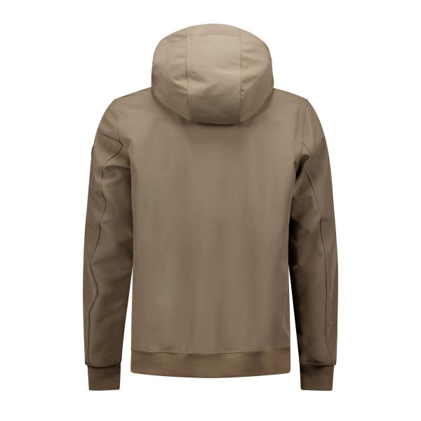 Airforce Heren Softshell Jacket Chestpocket Walnut